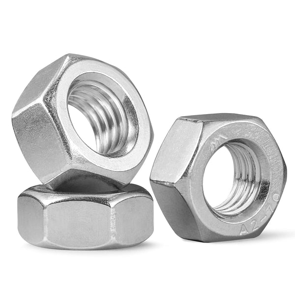 BNUOK 20 Pack M10-1.5 Hex Nuts, Stainless Steel 304 (18-8) Hex Nut, M10