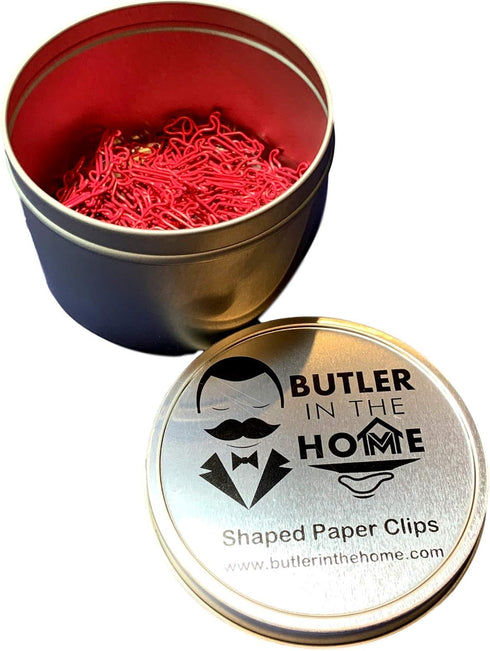 Dog Dachshund Shaped Paper Clips, Great for Collectors or Dog Lovers, 100 Count (Style #2) (Pink)