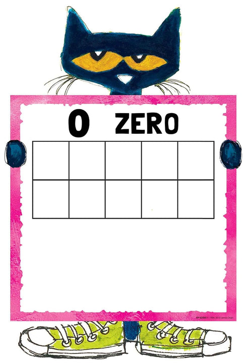 Pete the Cat Numbers 0-20 Bulletin Board
