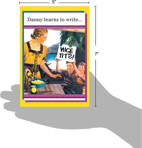 NobleWorks Retro Graduation Card, Funny Congratulations Notecard for Graduate, School and College Grad Humor, Danny