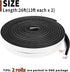 Yotache Foam Strips with Adhesive, Neoprene Weather Stripping High Density Foam Tape for Doors and Windows Insulation