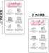 Lashicorn 50pk 2x3.5 Packaging Sourdough Bread Care Instruction Cards | Storage Bakery Starter Client Cinnamon Roll