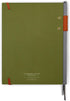 DesignWorks Ink Standard Issue Army Green and Chili Planner Notebook No. 3 Journal with 192 Lined Pages, Elastic Closure, Pen Holder, and 3 Ribbon Marker for Work, Writing, Journaling by DesignWorks Ink