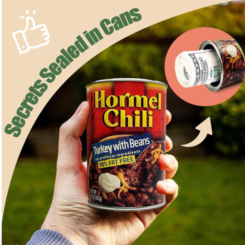 Fake Soup Can Diversion Safe, Keep Valuables Safe - Jewelry, Cash, Coins, Car Keys Storage Home Security