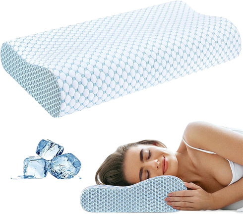 Cooling Gel Memory Foam Bed Pillow Ergonomic Orthopedic Pillow for Neck Support