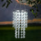SUNNYPARK Hanging Solar Lantern Outdoor, 2 Tiers 21 Solar Transparent Acrylic Beaded Chandelier