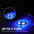 1 Pack, 2 AGPTEK Solar Driveway Lights Outdoor Color Modes LED Deck Dock Marine Waterproof Security Marker Lights