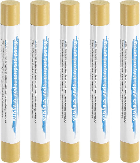 HARFINGTON 5pcs Wood Filler Sticks Wooden Wax Touch Up Furniture Repair Crayons