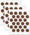 Walnut Self-Adhesive Screw Hole Stickers - 72 pcs. 0.79 inch / 20