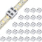 25 Pack 2 Pin LED Connectors for Strip Lights, Solderless LED Tape Light Connector Tape to Tape, 0.3 Inch/8 mm