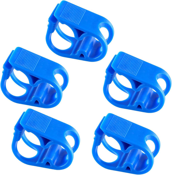 5 Pcs Plastic Tubing Clamps - Adjustable Tube Clamp Shut Off Hose Clamp for Laboratory