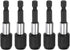 5pack 60mm Magnetic Screwdriver Bits Holder Extension, Quick Release Drill Bit Chuck Adapter for Power Tool