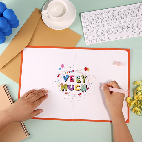lasuroa 15.75x10.63in Jumbo Thank You Card, Large Appreciation Greeting with Envelope Giant A Great Big Thank You