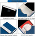JuneLsy PU Leather Business Card Holder Case, Magnetic Shut Pocket Carrier for Men & Women, Pack of 2 (Black/Blue)