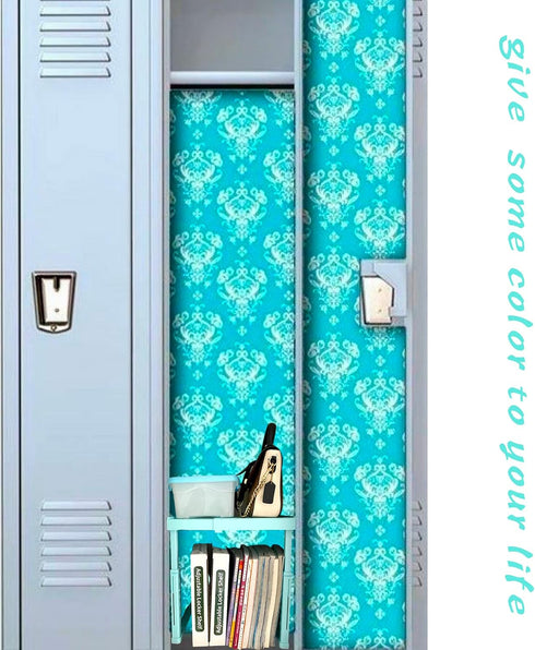 Pack 2 Locker Shelf Adjustable Height and Width, Locker Organizer for Work, Locker Shelves for School Locker