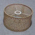 Ioensy 16cmx12cm Rattan Lampshade, Drum Lampshade for Table Lamp, Floor Lamp, Droplight, Pendant Light Cover for Home