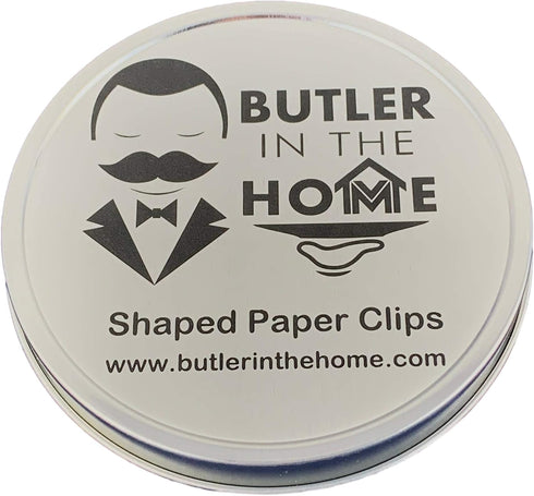 Foot Shaped Paper Clips, 100 Count, Great for Collectors or Office Gift, Comes in Round Tin with Lid