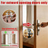 Portable Door Security Locks, Adjustable Heavy Duty Outward Opening Travel Stainless Steel Safety Device for Hotel