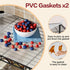 2 SINGAYE Small Wire Shelves Kitchen Pantry Close Home Organizers and Storage Bathroom Shelf Laundry Room Organization