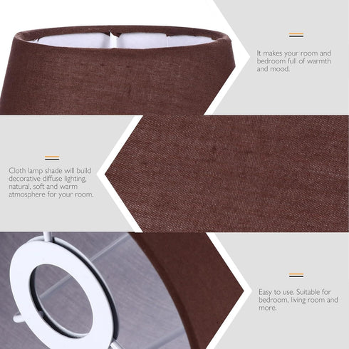 Cloth Lamp Shade Cover Fabric Lampshade Soft Diffused Glow Lamp Accessory for Wall Sconce Easy Installation Bracket