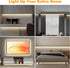 16.4ft 3000K Dimmable Tatazone Smart White COB Led Strip Light with App and Remote, Bright Warm White WiFi COB Light