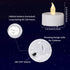 200PCS 200Hours Flameless LED Tea Lights Candles, Realistic and Bright Flickering Long Lasting Battery-Powered, Ideal