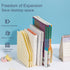 deli Blue Collapsible Magazine File Holder - 4 Vertical Compartment Binder Organizer for Desk Storage