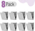 Mr. Pen Magnetic Clips, 8 Pack Silver Metal Clips, 1.2 Inch Refrigerator Magnets