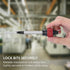 Set Navaris Ball Grip Bit Holder - Carabiner Ring for Holding Drill Bits - Color Coded Bit Extension with Ergonomic