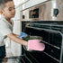 2Pcs Angoily Oven Mitts, Oven Gloves Kitchen Mitts Microwave Gloves for Baking Cooking Fireplace Grill BBQ Resistant
