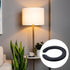 8PCS E27 to E14 Lamp Shade Adapter Rings, Black Reducer Washer 42mm to 29mm Converter Ring for Light Shade Replacement