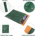 Green A4 PU Leather File Folders - 3PCS Document Organizer with String Tie Closure, Laptop Sleeve Notebook Case