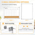 Dry Erase Calendar Board for Wall, 24"x18" Magnetic Whiteboard Calendar with Cork Board and Aluminum Frame