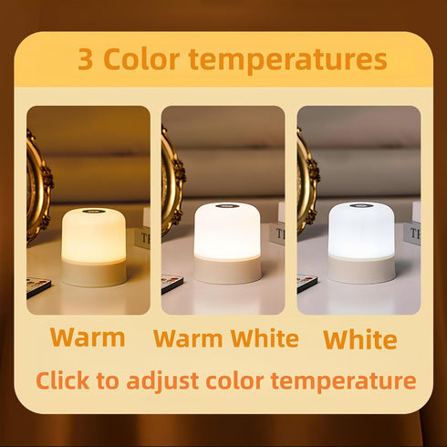 Cravonel 3 2400mAh, Dimmable 2 Pack Portable Baby Night Light, Color Egg Lights for Nursery, Small Rechargeable LED