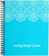 Blue Monthly Budget Planner, Bill Organizer with 24 Pockets for Receipts, Home Expense Tracker (8x10 In)
