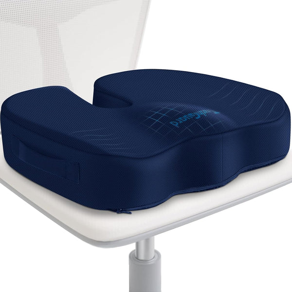 TushGuard Seat Cushion for Office Chair Memory Foam Non-Slip Desk Seat Cushion