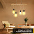 2Pack 15FT E26 E27 LYOOWNG Plug in Pendant Light Cord, Farmhouse Hanging Lights with Plug in Cord, Hemp Rope Plugin