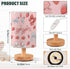 ALAZA Bedside Table Lamp for Bedroom Strawberry Red Blue Bow Nightstand LED Light Lamps with USB Port Linen Fabric
