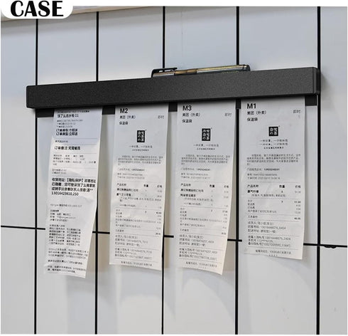 origreen 2 12 Inch, 2p) Pieces Ticket Holder Receipt Holder for Restaurant Refrigerator, No Drill Restaurant Order