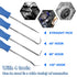 740pc Universal O Rings Assortment in 24 Sizes with 4pc Tools for Faucet Plumbing Automotive Repair