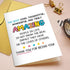 Qiliji Cute Thank You Card, Thank You Card for Friend Bestie, Appreciation Card for Family Partner Coworker Teacher