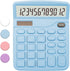 Blue Calculator, Basic Office Calculator, Desktop 12 Digit, Large LCD Display for Blue Office Supplies