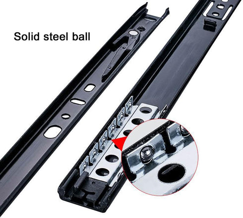 V3VOGUE Cabinet Furniture Hardware Rails,Thickness Steel Construction,Drawer Runners,Very Sturdy and Easy