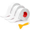 Mokani Caulk Tape Waterproof Self Adhesive, 3 Rolls White Caulking Sealant Strip for Kitchen, Bathroom, Bathtub