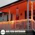 Outdoor String Lights, Rope Lights with Remote, Waterproof String Lights Outdoor Fairy Lights Twinkle Lights