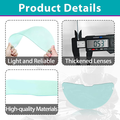 Joworthy 10 Set LYG-Q800D (5PCS 5PCS PCS Large Viewing Screen Replacement Lens for Welding Helmet, Sturdy and Durable