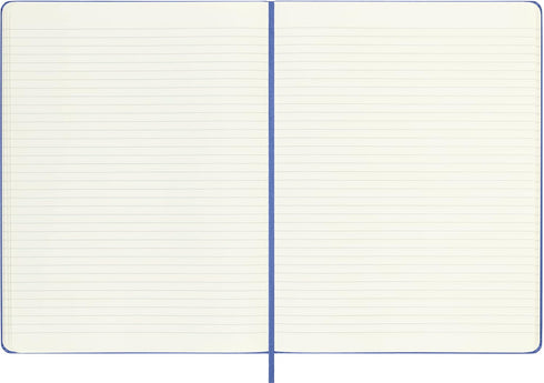 Moleskine Classic Notebook, Hard Cover, XL (7.5" x 9.5") Ruled/Lined, Hydrangea Blue, 192 Pages