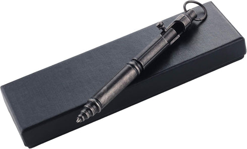 SMOOTHERPRO Heavy Duty Stainless Steel Bolt Action Pen for Tremor, Parkinson, Arthritic Hands, EDC Pocket Signature Pen