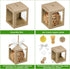 A & H Legacy Pack 12 4x4x4 Inch Packaging Candy Apple Boxes With Hole | of White Glossy Caramel Apple Supplies | Kit