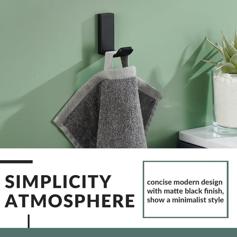 APLusee 2 Pack Bath Robe Hook, 304 Stainless Steel L Shape Coat Holder for Bathroom Home Accessories